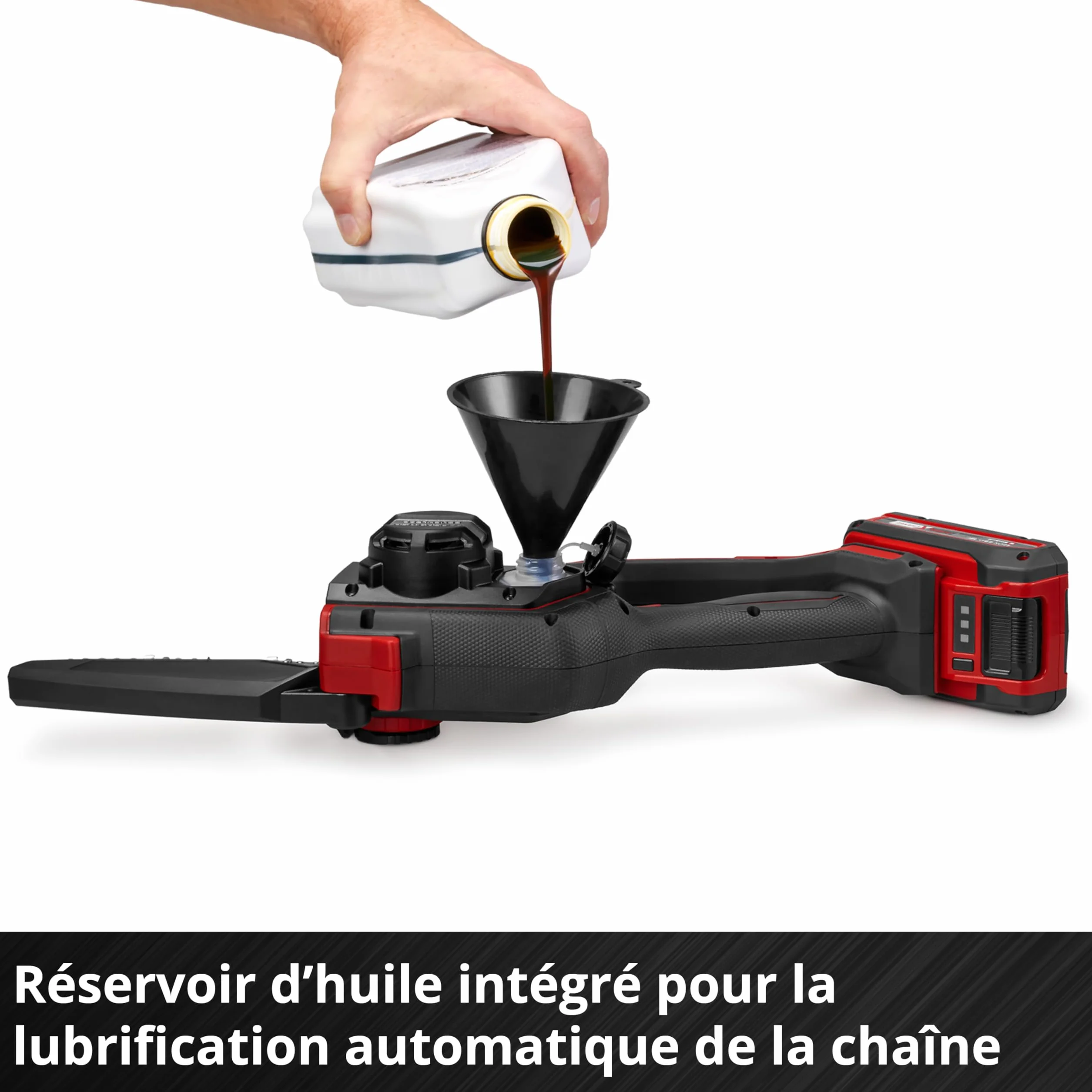 Einhell Professional Élagueuse sans fil GP-PS 18/20 Li BL-Solo Power X-Change (18 V, longueur de coupe 15 cm, moteur sans charbon, vitesse de chaîne 8 m/s, lubrification automatique, sans batterie)