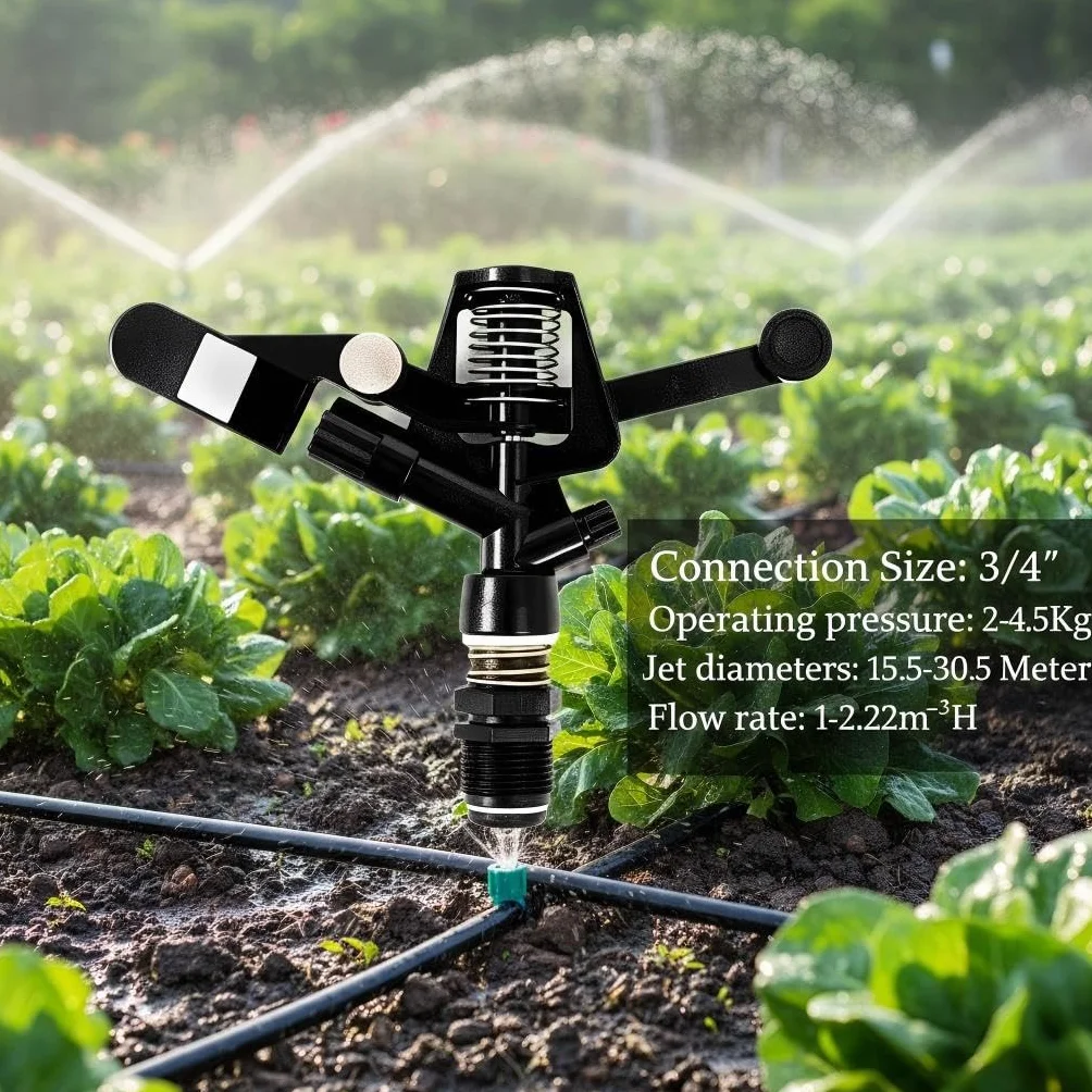 Tête d'arrosage plastique filetage mâle 1,9 cm irrigation jardin