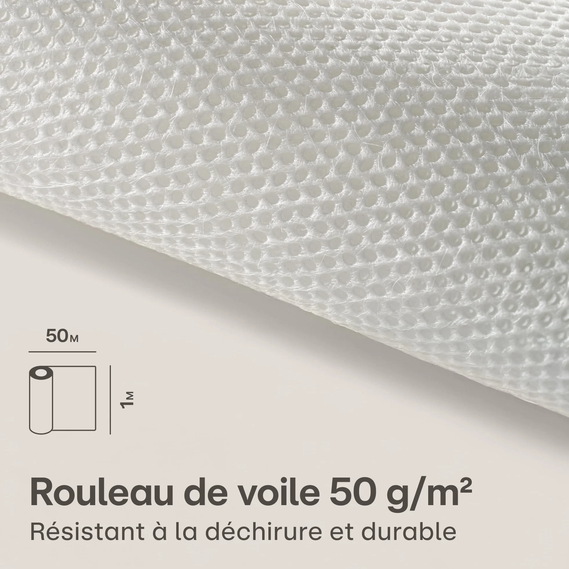 Praknu Voile d’Hivernage en Rouleau pour Plantes Extérieures 50g/m² – 50m × 1m – Protection Contre le Gel et UV