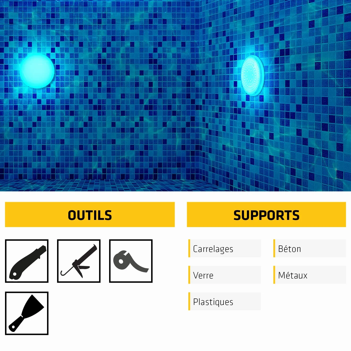SIKA - Mastic silicone spécial immersion - SikaSeal-163 Piscine & Bassin transparent - Joints de piscines et zones immergées - Résistant au chlore - 300 ml