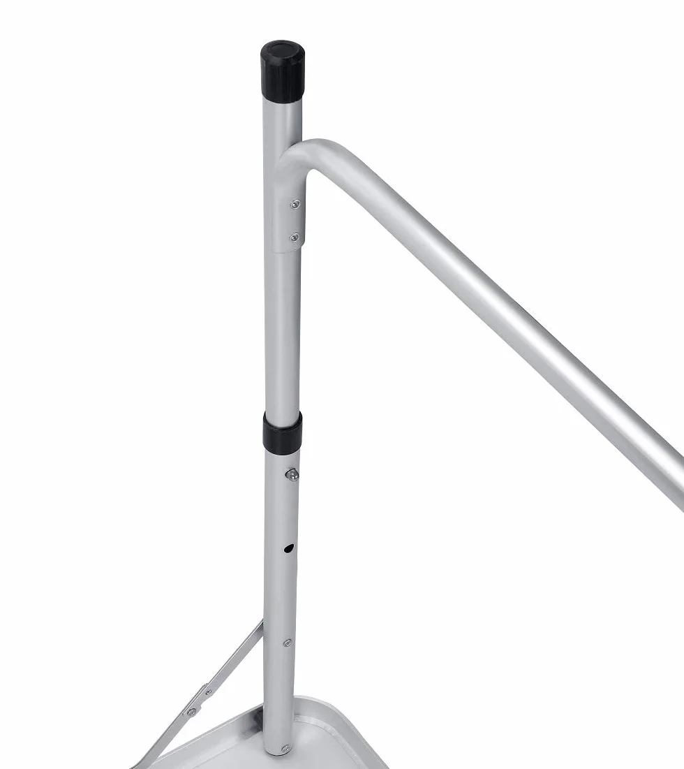 Table Pliante Aluminium 120 cm Camping Hauteur Réglable 3 Vitesses