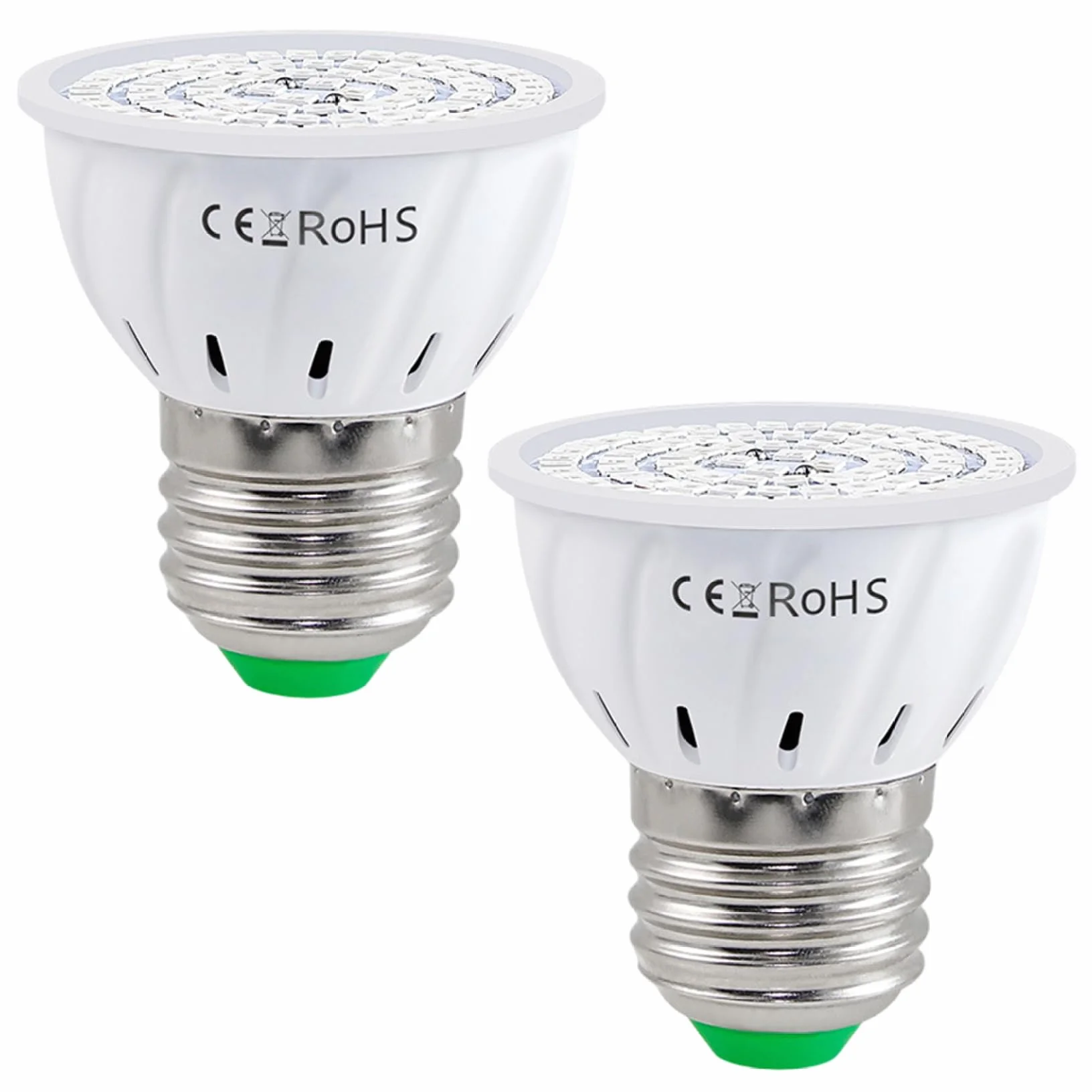 Lot de 2 ampoules de culture LED E27 spectre complet pour plantes d'intérieur