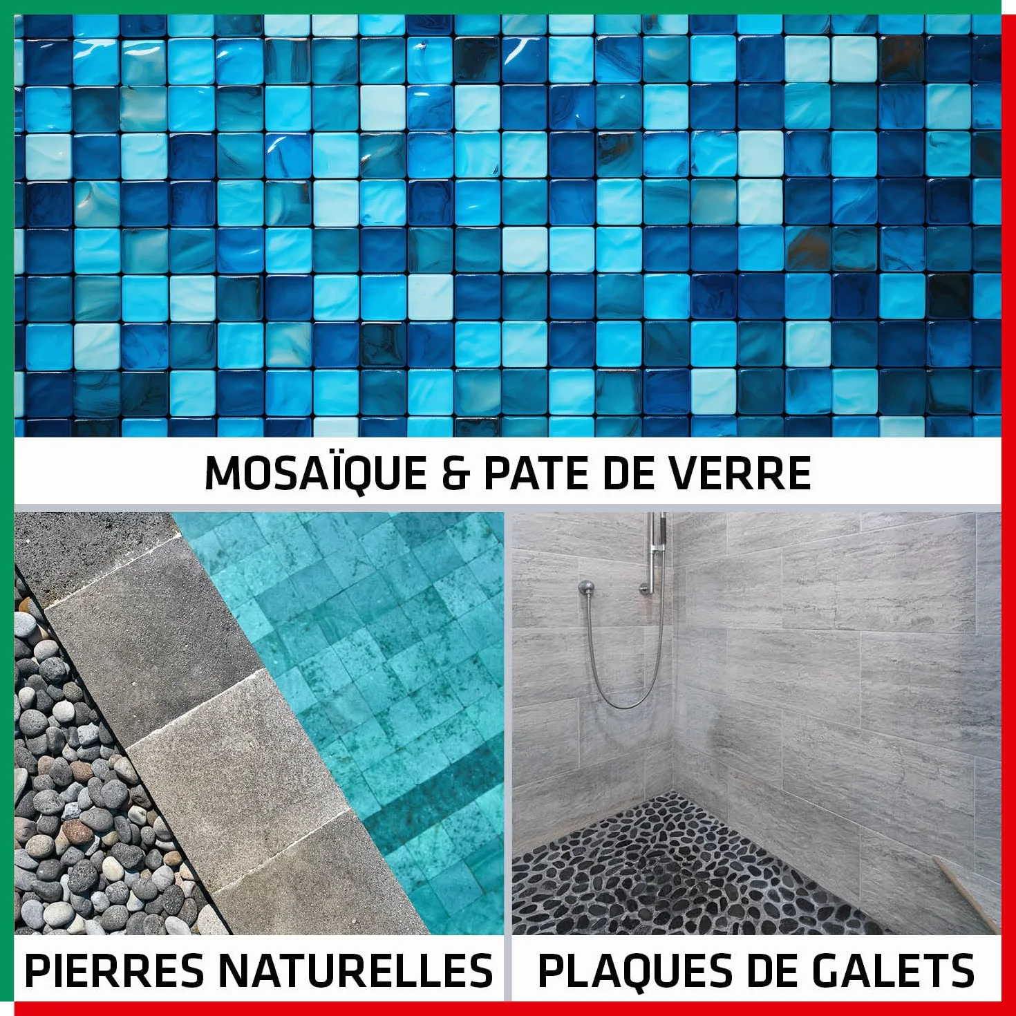 Parexlanko - Colle & Joint - Spécial Douche à l 'Italienne et Piscine - 2 en 1- Collage & Finition - Blanc - Joints de 1 à 15 mm - 5 kg