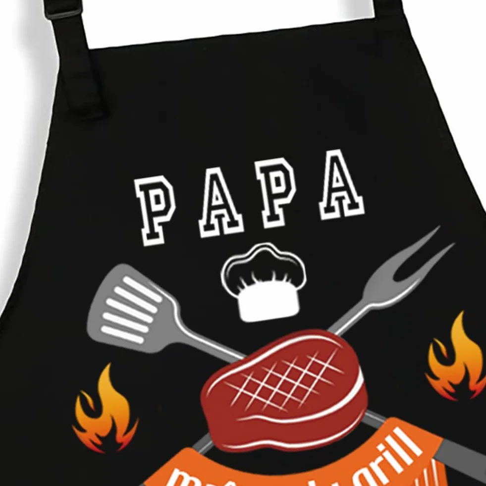 Yontree Tablier Barbecue Imperméable Homme Réglable 2 Poches Cuisine