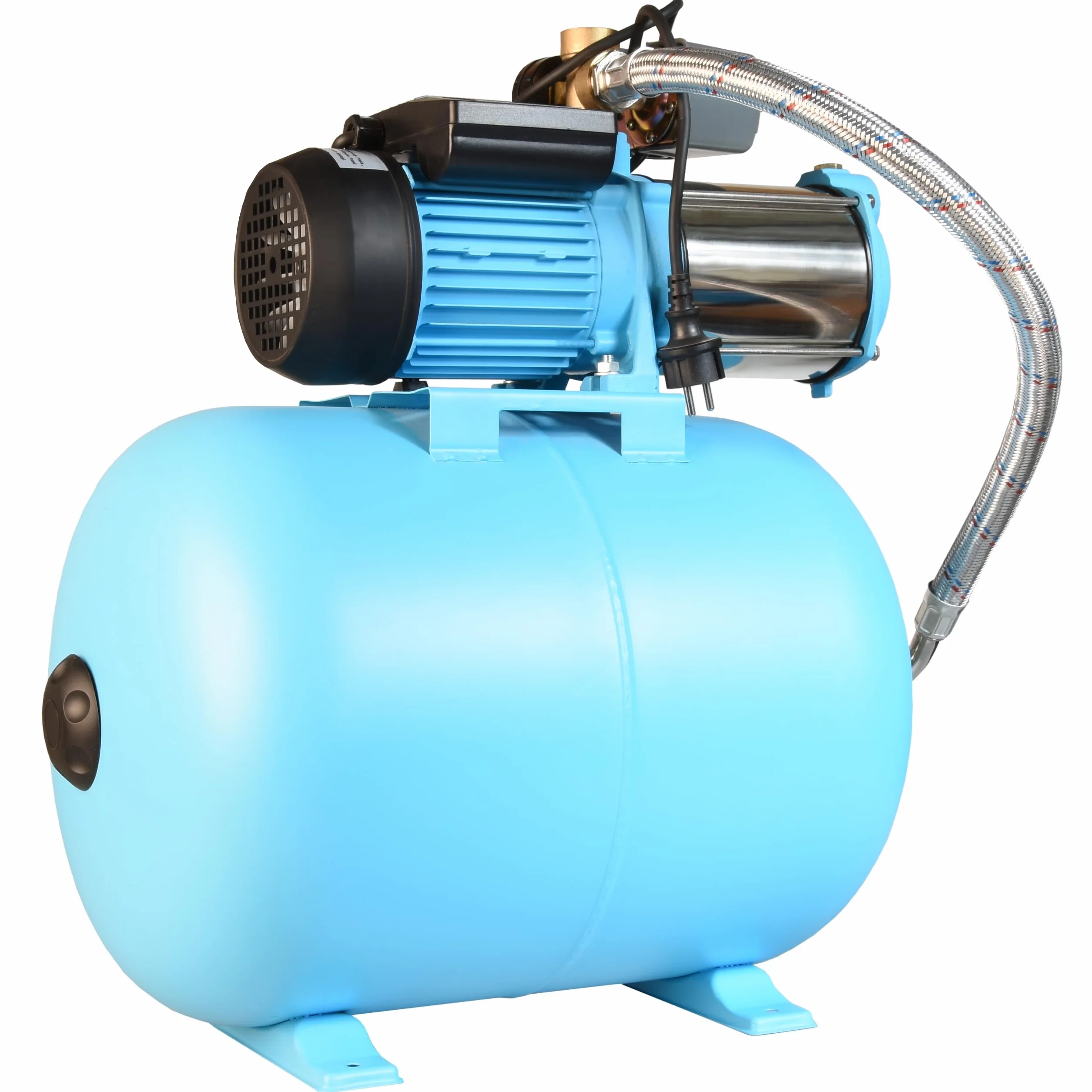 Pompe à Eau MAX-H 1300 avec Réservoir 50L - Pompe d’arrosage de Jardin (1300 W, 6000 l/h, hauteur max. 55 m) - Groupe de Surpression Set - Réservoir à Vessie Sous Pression 50 L - pour Eaux Claires