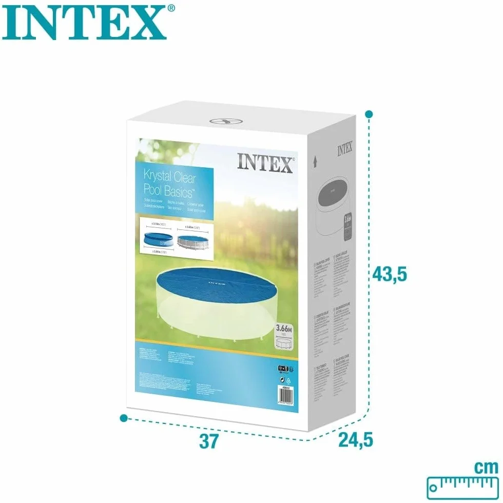Intex Bâche Solaire Piscine 366 cm Bleu 28012