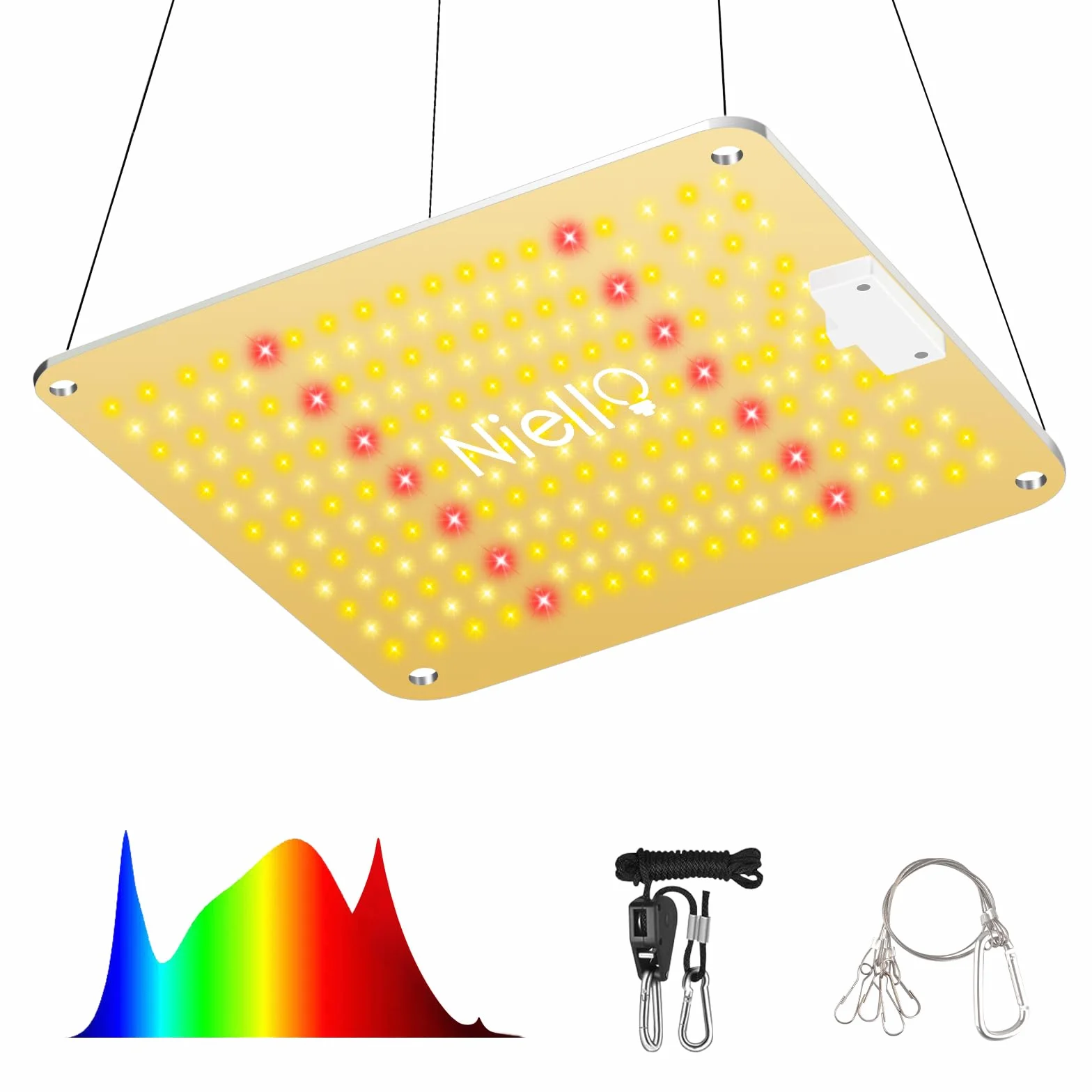 Niello lampe de croissance QB1200W, lampe LED horticole infrarouge IR, spectre complet pour plantes intérieur croissance floraison haute PPFD