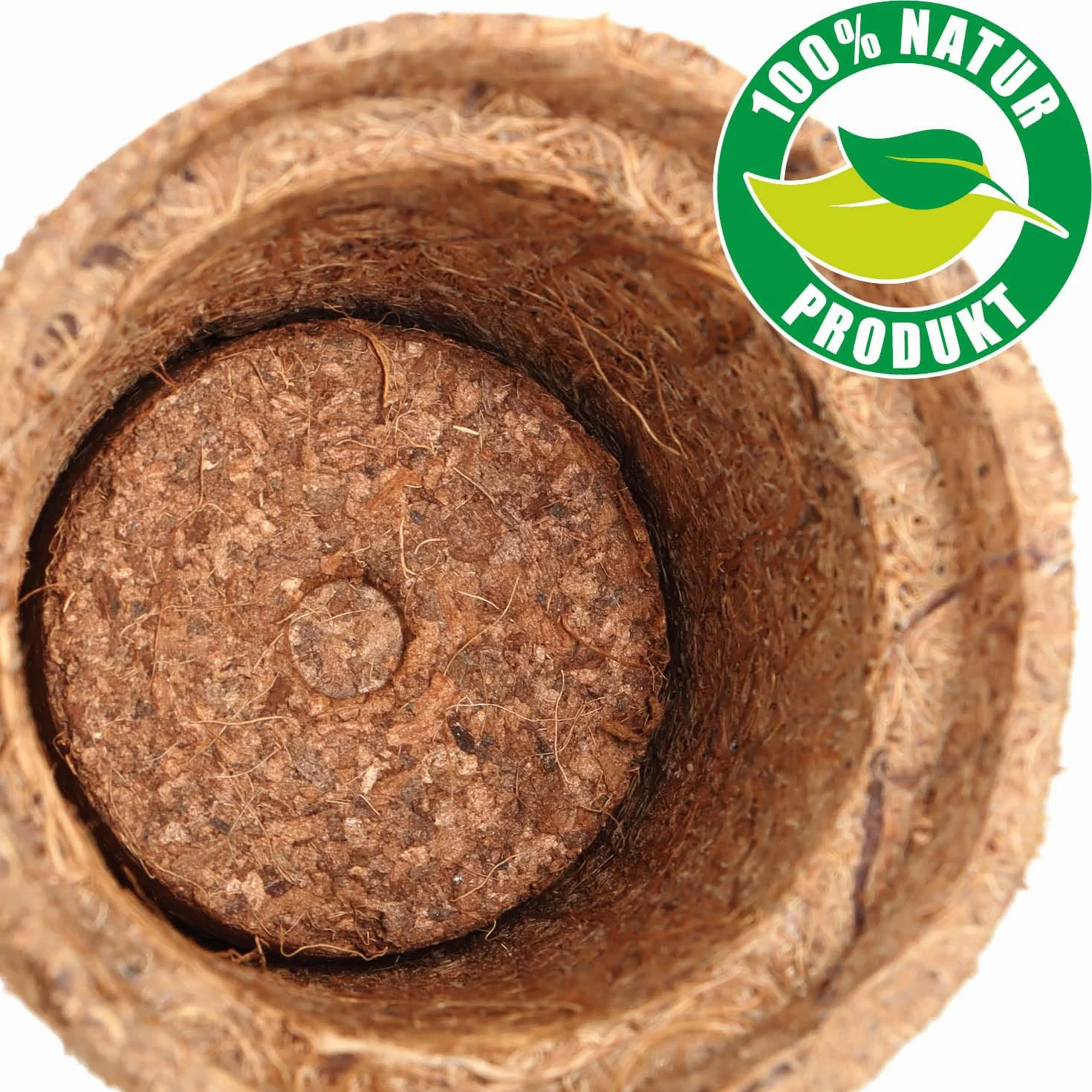 Kit de Culture de Noix de Coco 20 pièces - Disques de Noix de Coco Biodégradables avec Pot et Languettes Gonflantes