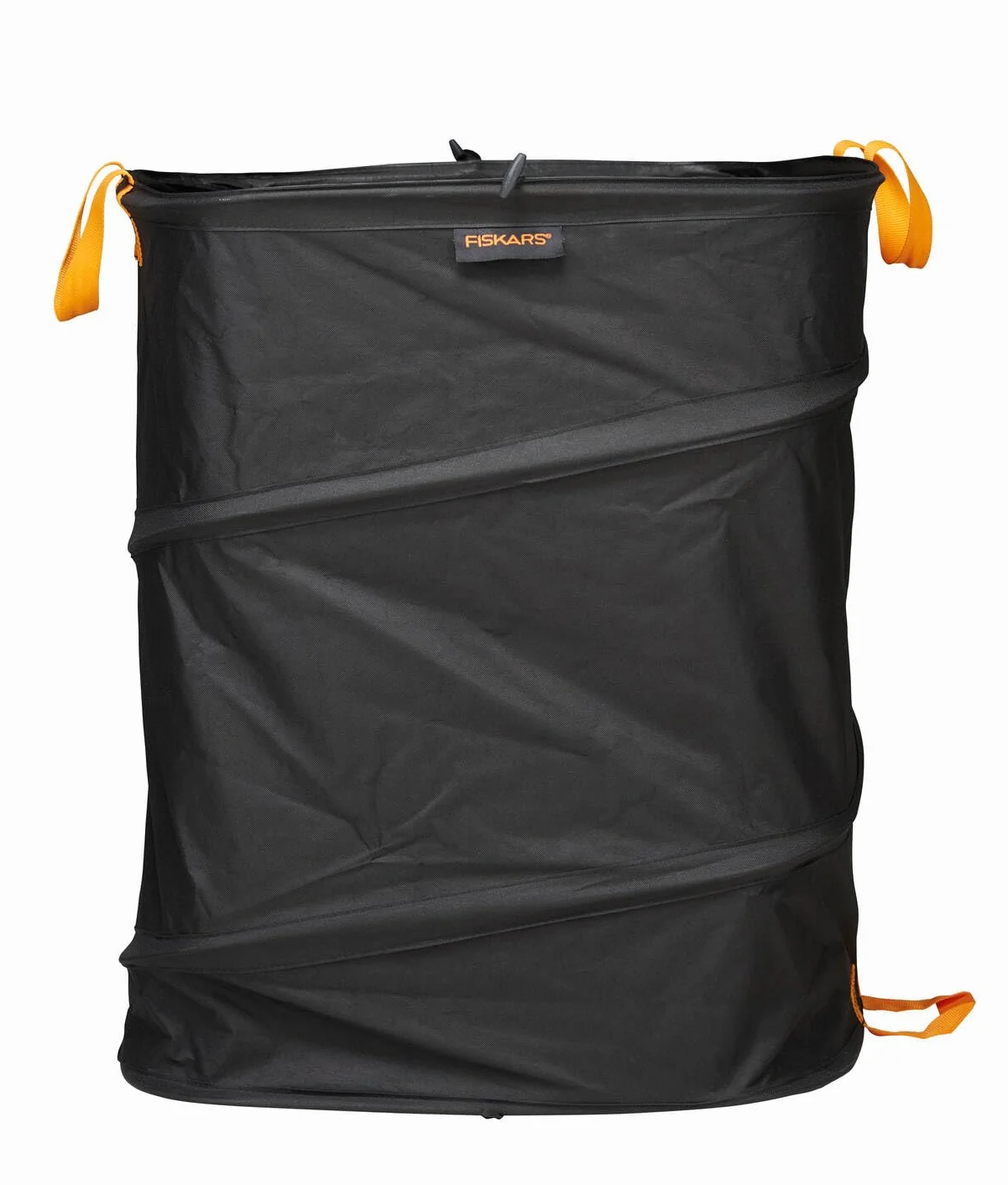 Fiskars Grand Sac à végétaux pop-up 219 l, 70 cm, Noir/Orange